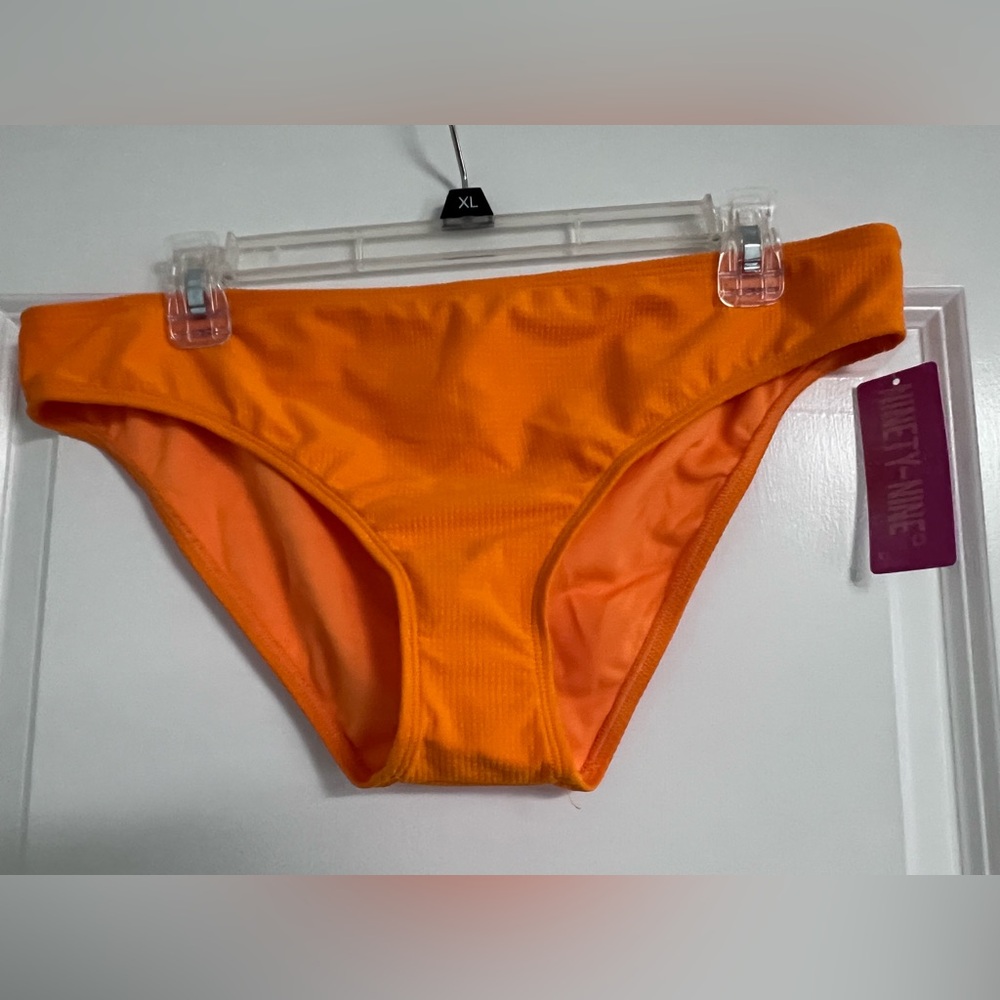 Misses XL Ninety Orange Ribbed Bikini Bottoms